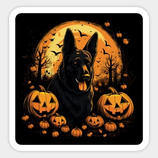 Halloween German Shepherd Dog Sticker